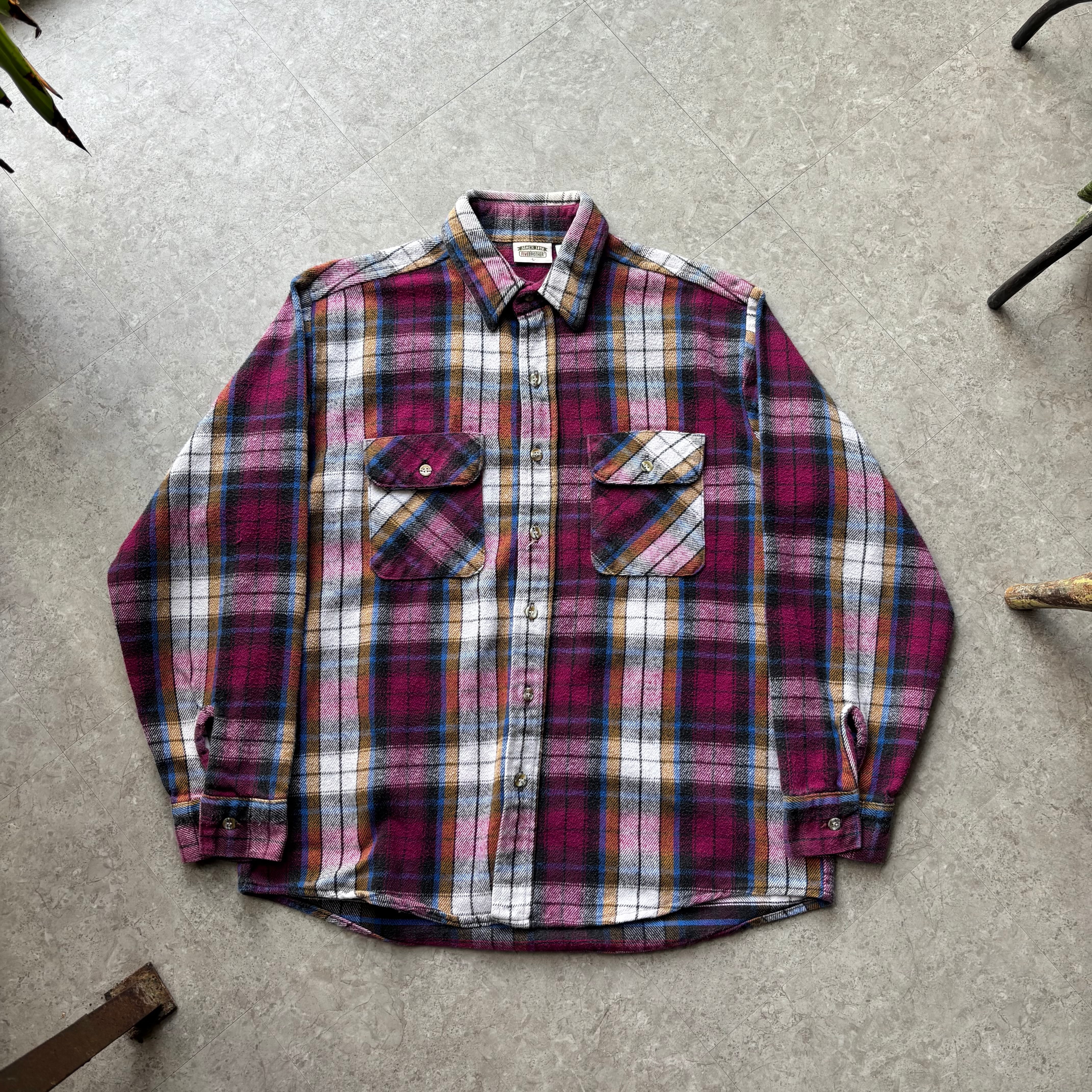 90s Five Brother flannel shirt【仙台店】
