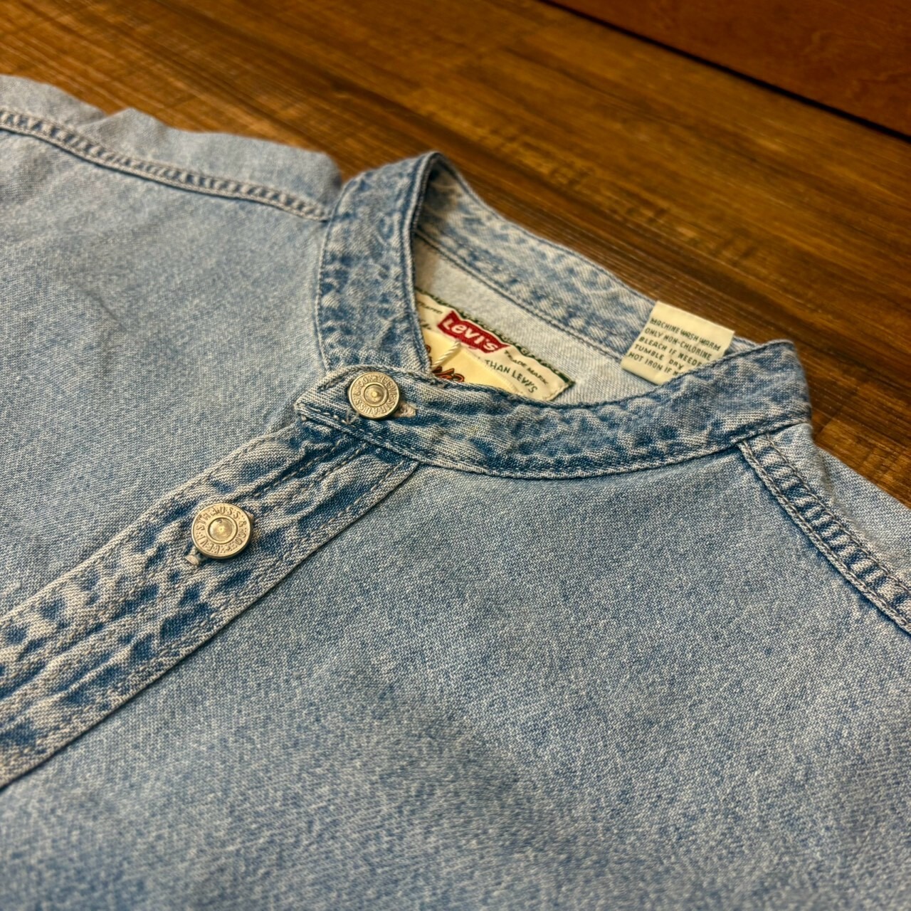 ナスングワム【Nasngwam】Indian motif Denim Shirt　Lサイズ - 4