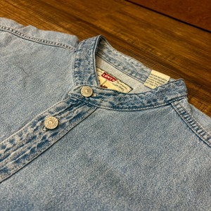 ナスングワム【Nasngwam】Indian motif Denim Shirt　Lサイズ