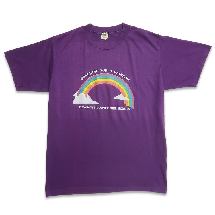 古着 80年代 Velva Sheen ガールスカウト プリントTシャツ シングル