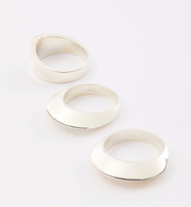 SOPHIE BUHAI ソフィーブハイ / Dimple Ring Set Of (Silver) | TRENT 