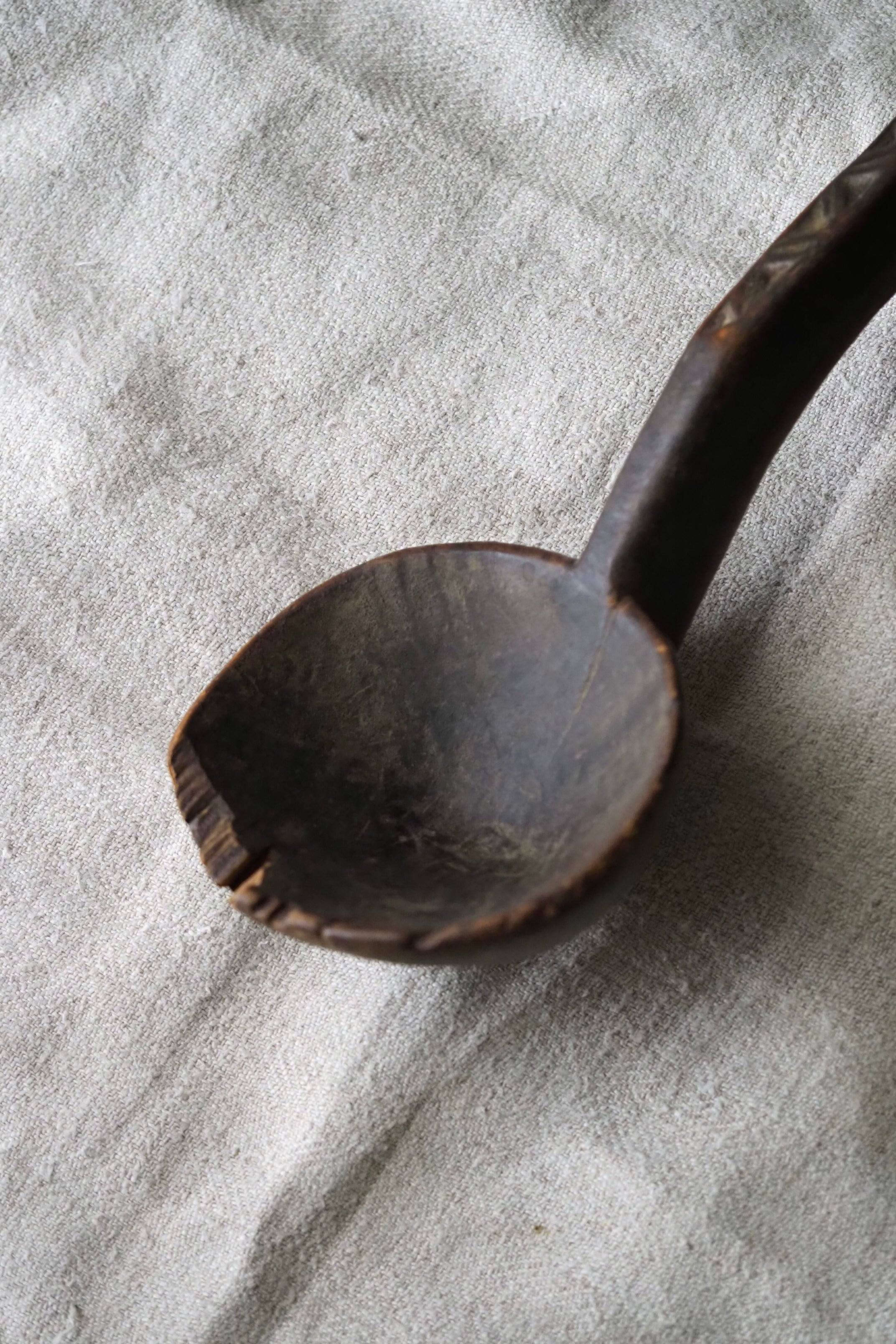 アンティーク木製レードル-antique wood ladle | アンティーク