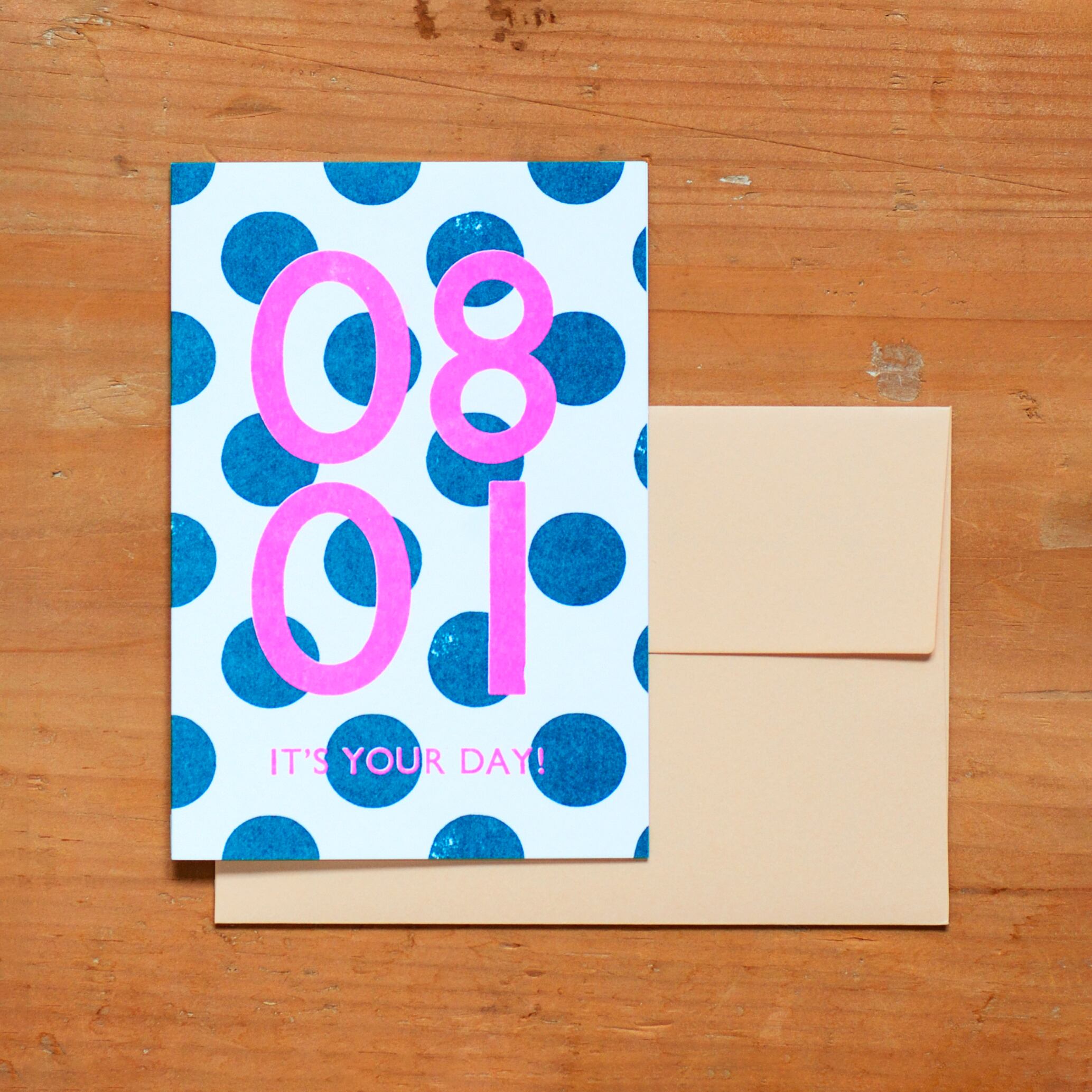 365 Card - 8月 / August | TOMIGAYA Letterpress