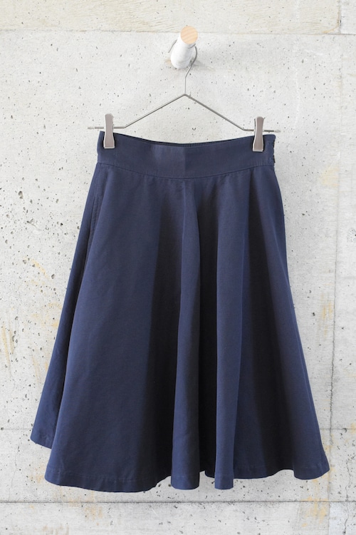Navy circular skirt