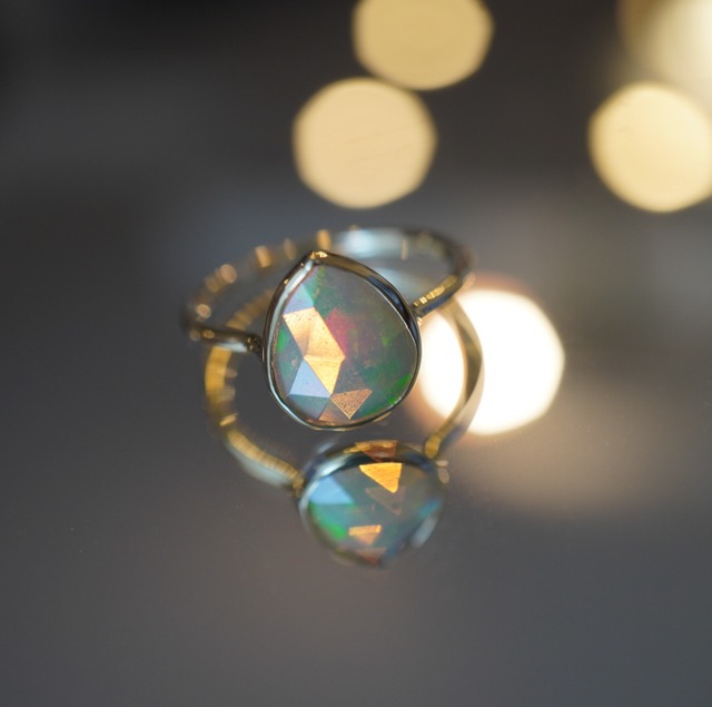 【13号】10kオパールリング