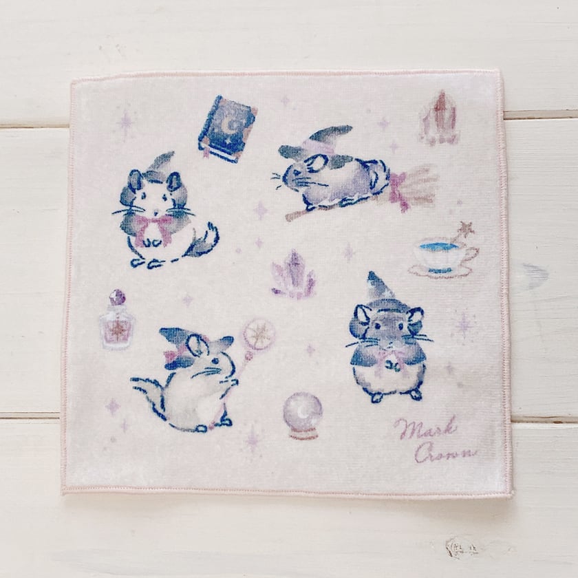 日本製タオルハンカチ Magical Chinchilla | チンチラ雑貨MarkCrown