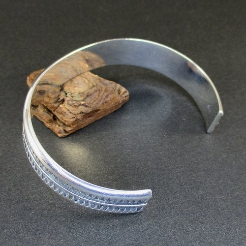 フェンス シンボル シルバー カフブレスレット [#Silver CuffBracelet