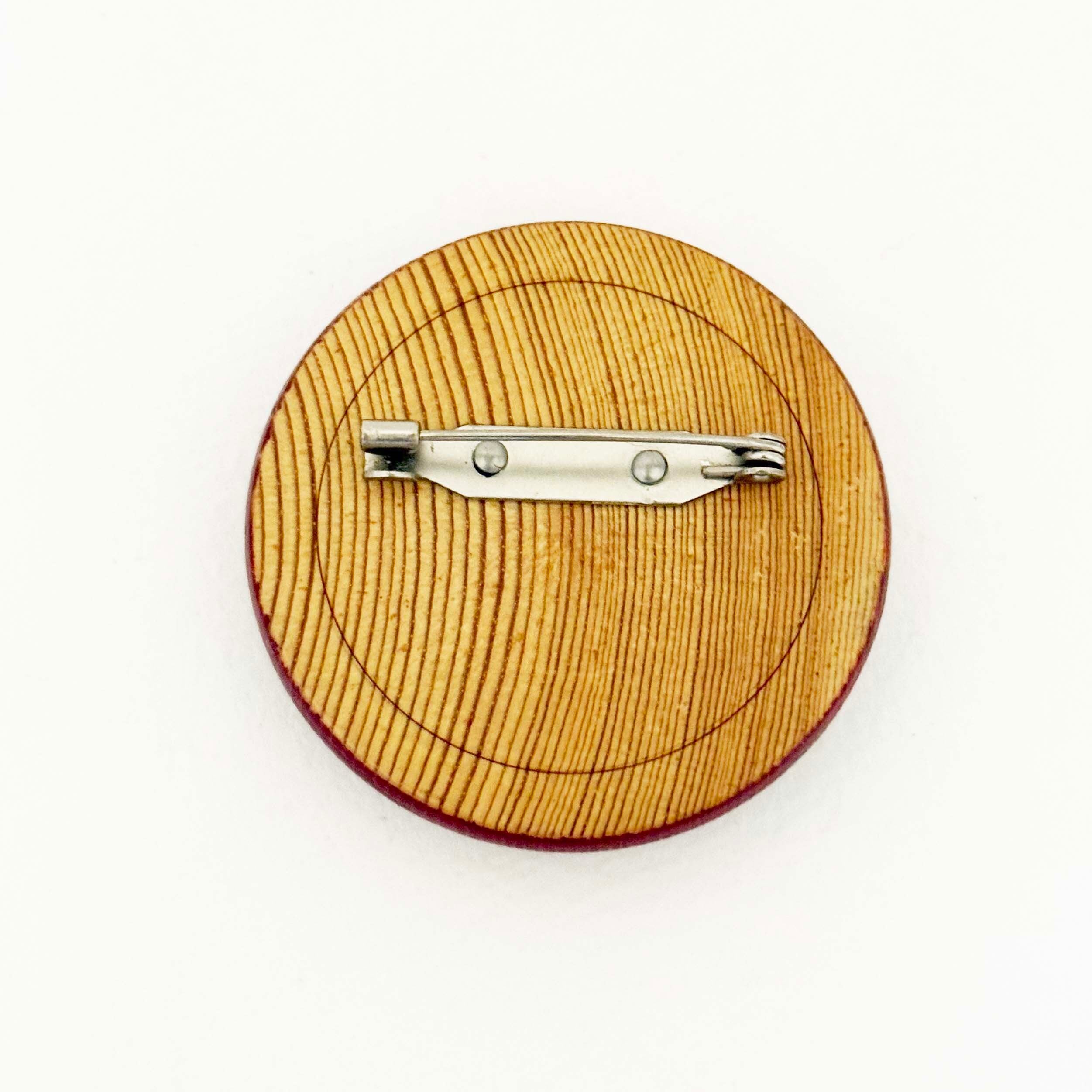 だるま木地バッヂ 小（弥治郎系 / 佐藤誠孝工人）