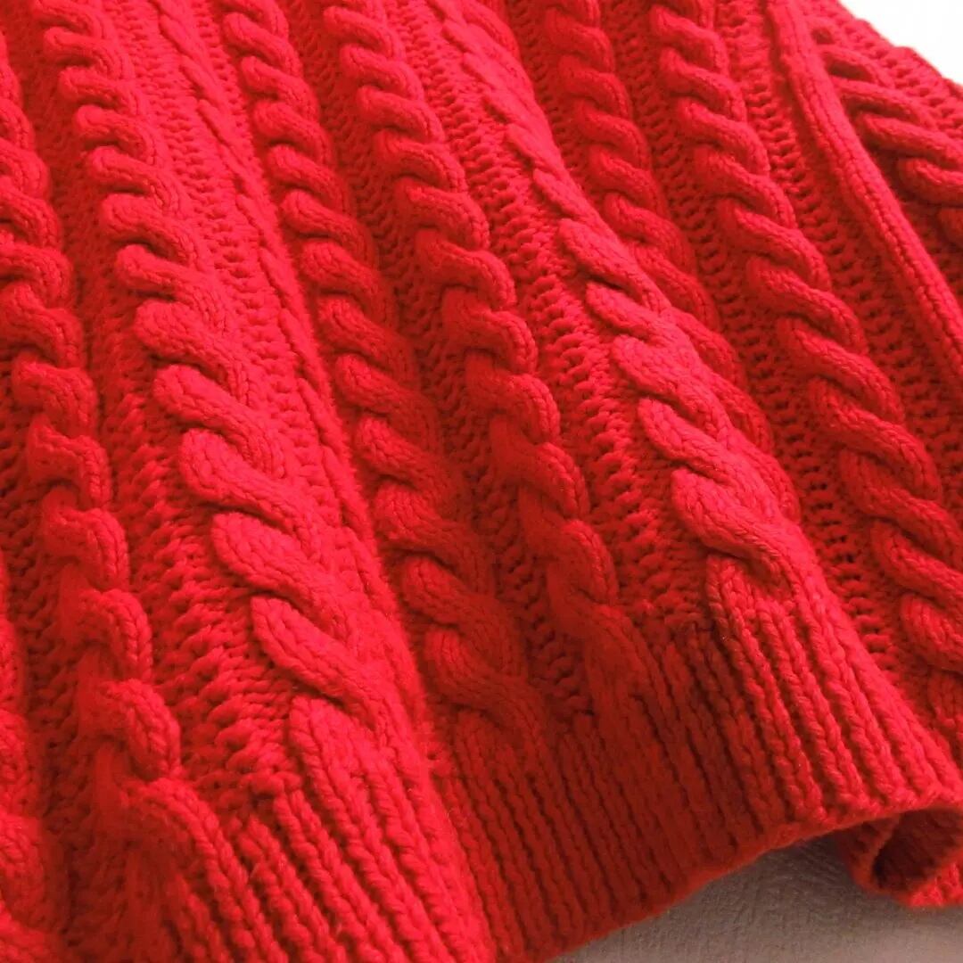 美品 60s ビンテージ 肉厚 厚手 手編み フィッシャーマン アラン