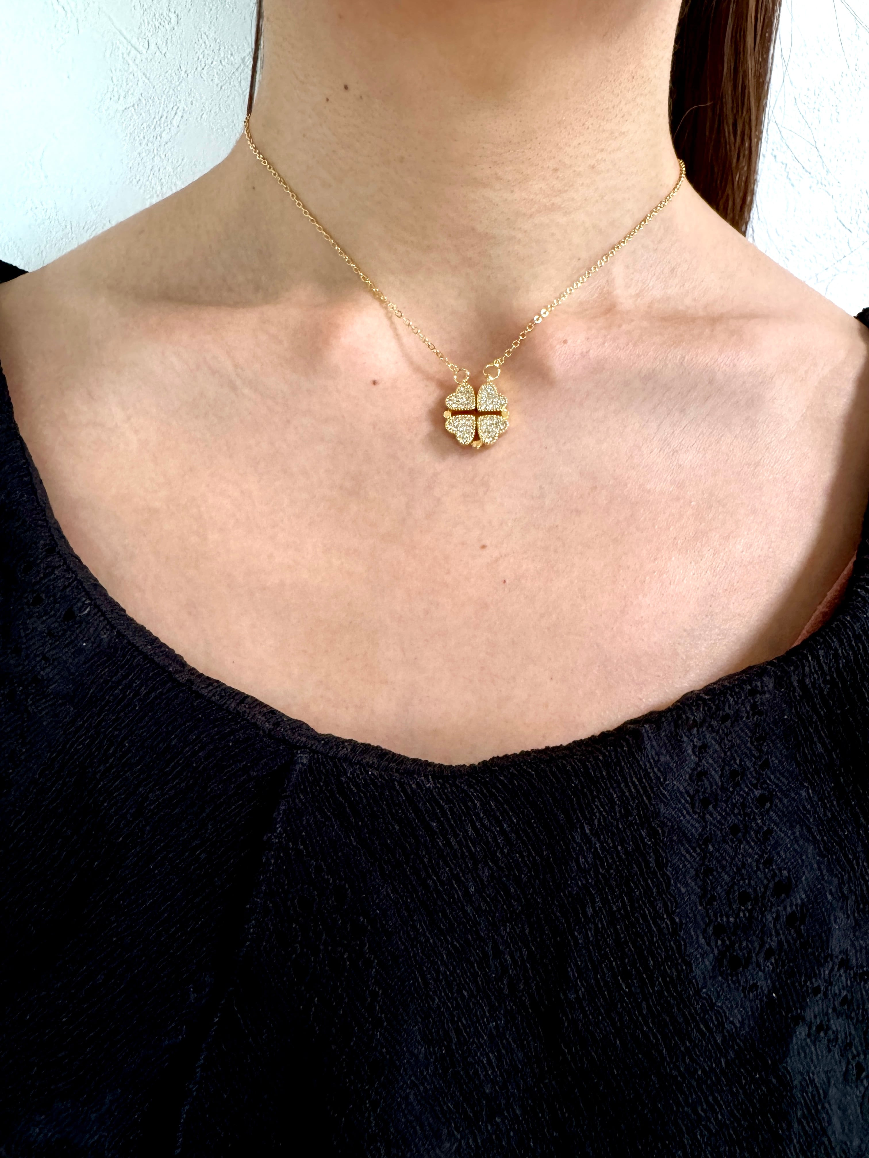Fortuna Clover Necklace｜幸運を呼び込む四葉のクローバーネックレス