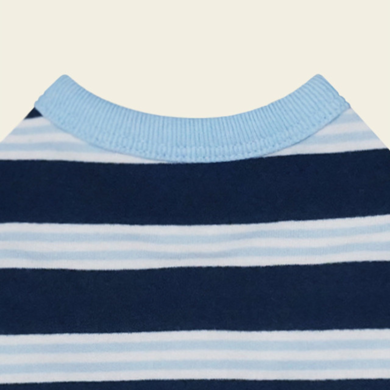 【予約】[ togethering ] Multi Striped T-Shirt｜Navy - 3