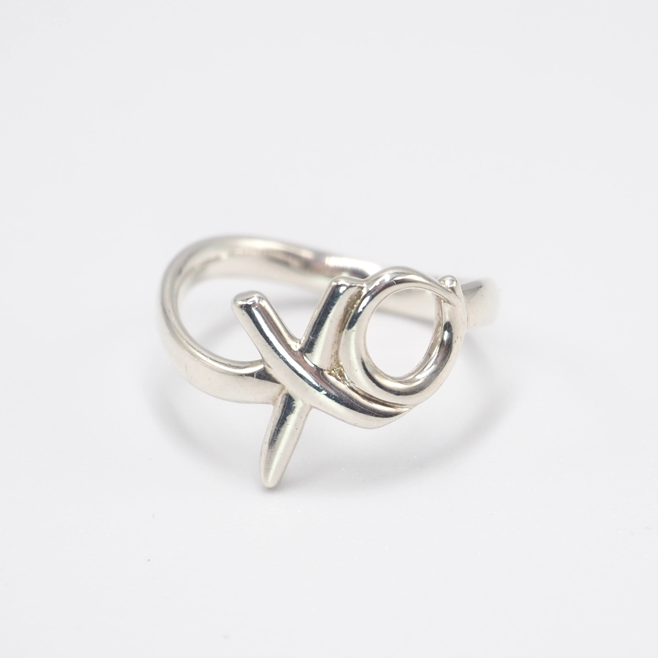 Tiffany&Co. 約9号 ラブ&キス リング シルバー925 ティファニー