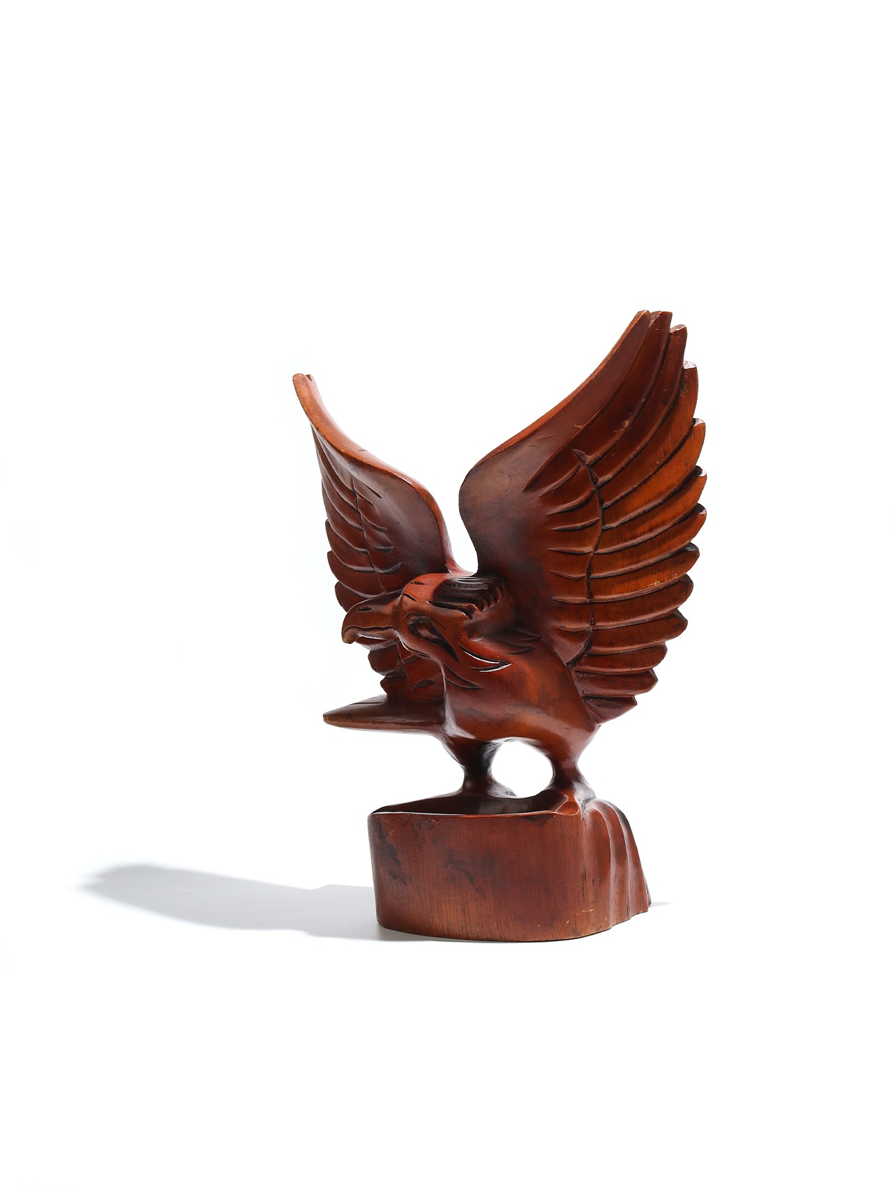 WOOD CARVED AMERICAN EAGLE TRAY