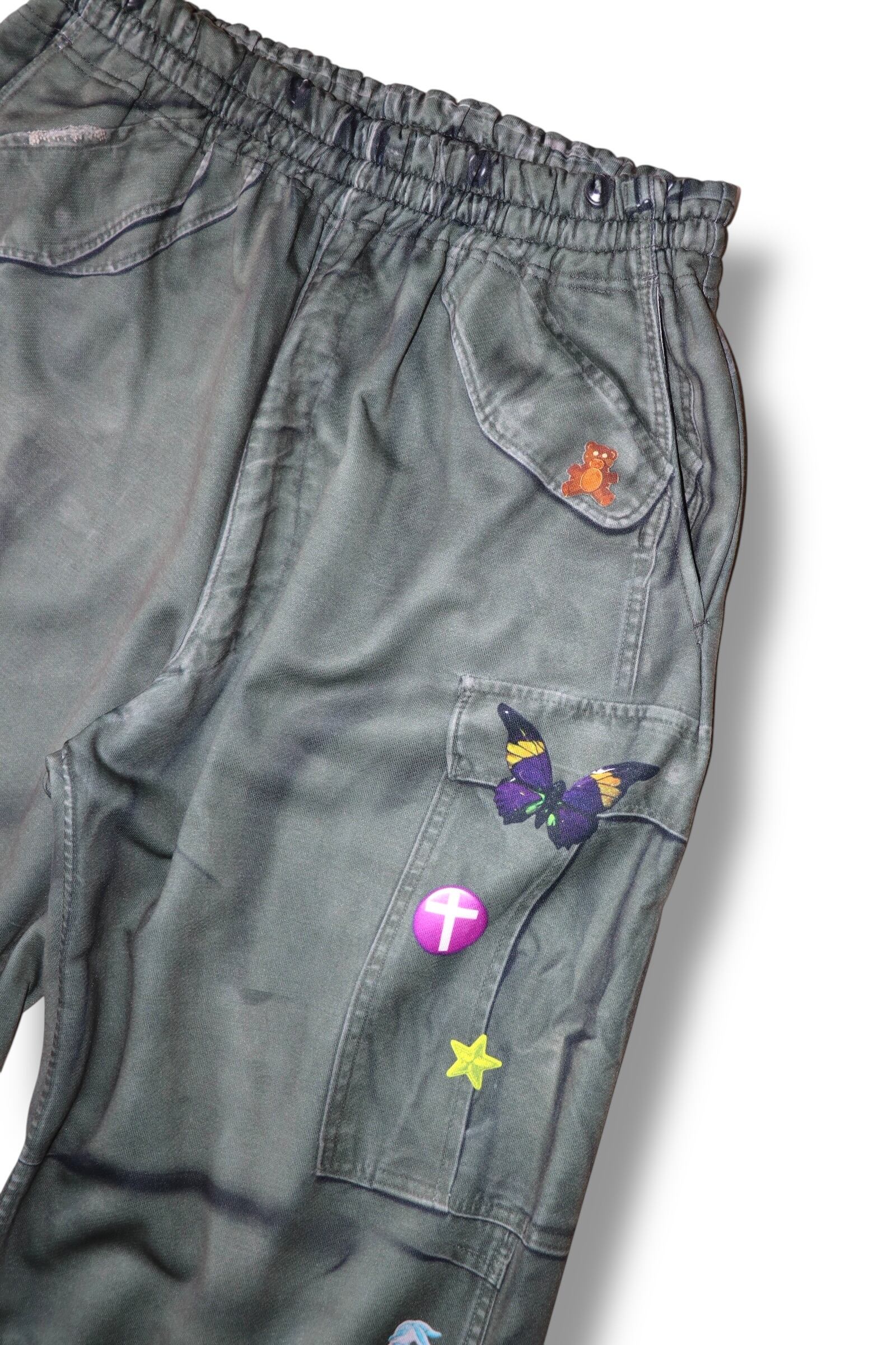 TOY DEVIL -Transfer Print Sweat Pants M-65- / TD26SPNY03