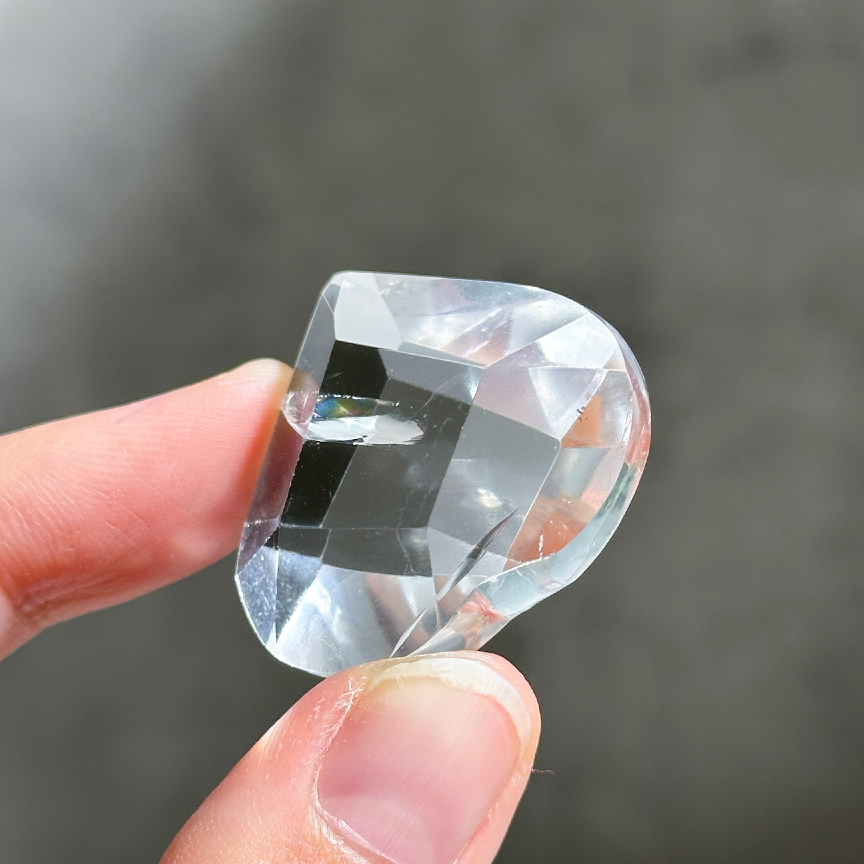 バイーア産レムリアンクォーツ ファセットハート01◇ Lemurian Quartz