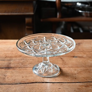 Compote / コンポート【J】〈 ケーキスタンド・プレスガラス・焼き菓子・店舗什器・食器・アンティーク・ヴィンテージ 〉114529