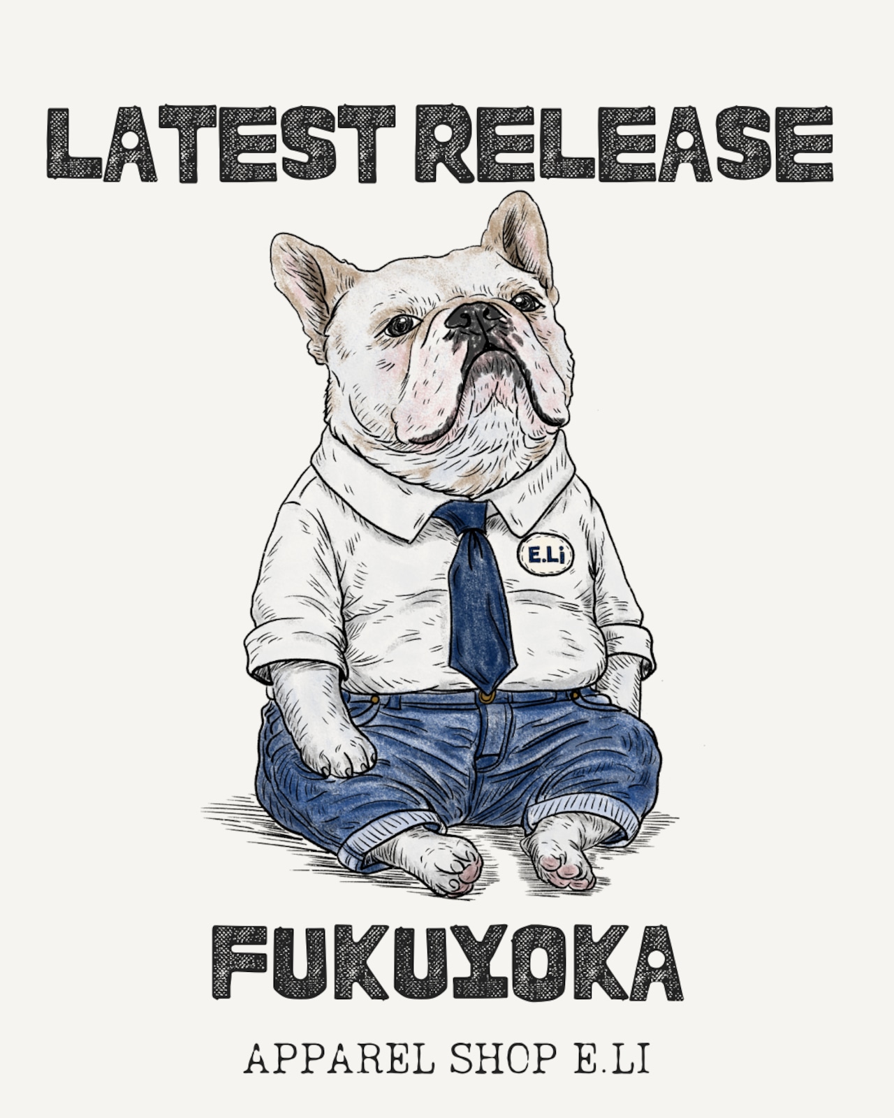 FUKUYOKA#01/Tシャツ/スモークグリーン/ユニセックス