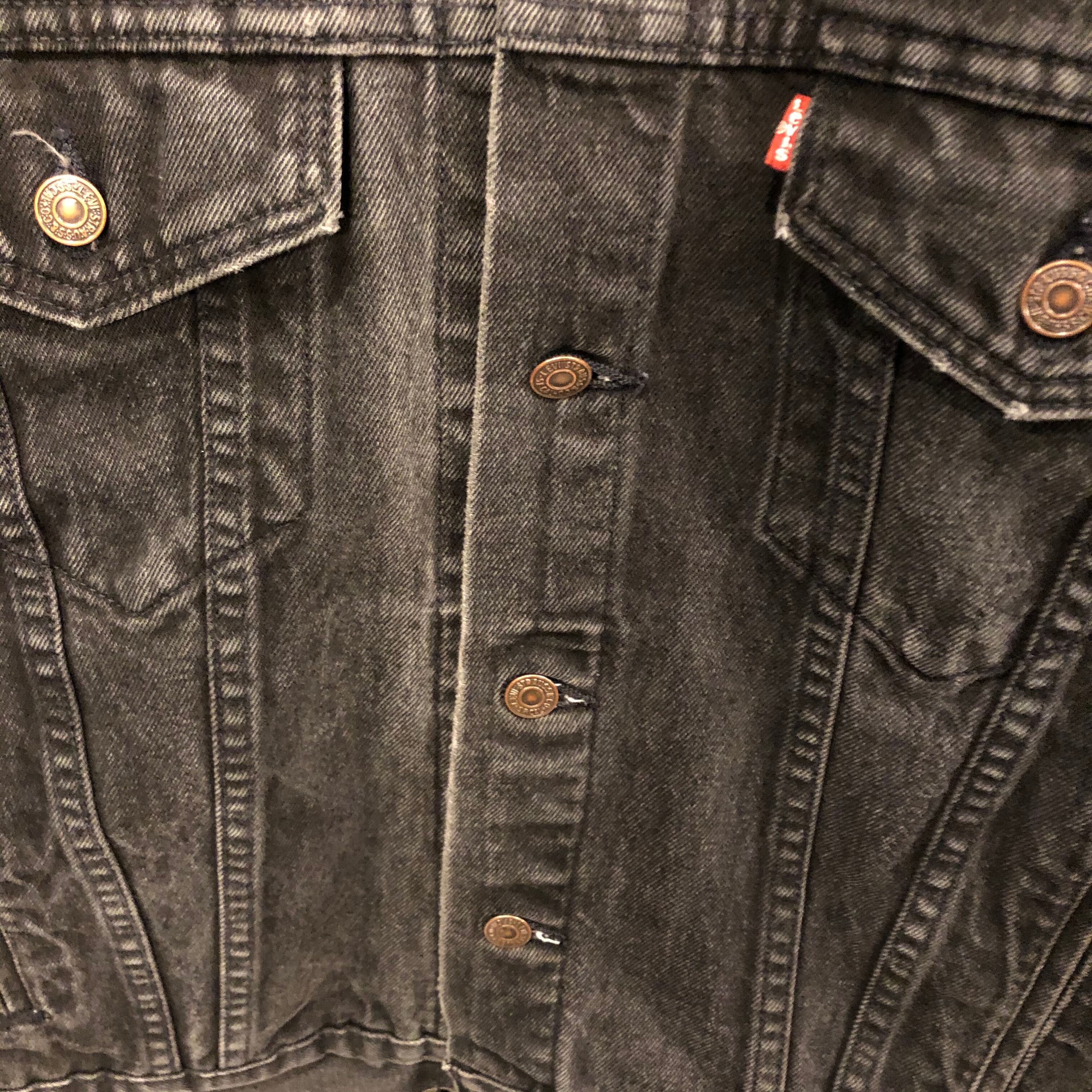 Levi's 70507 4159 デニムジャケット M アメリカ製 USA製 90's Levi's 70507-4159 ブラックデニムジャケット “X-LARGE