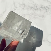 レインボーが美しいブラジル産水晶*ルチル入りクリスタルクォーツ*フリーフォーム*36