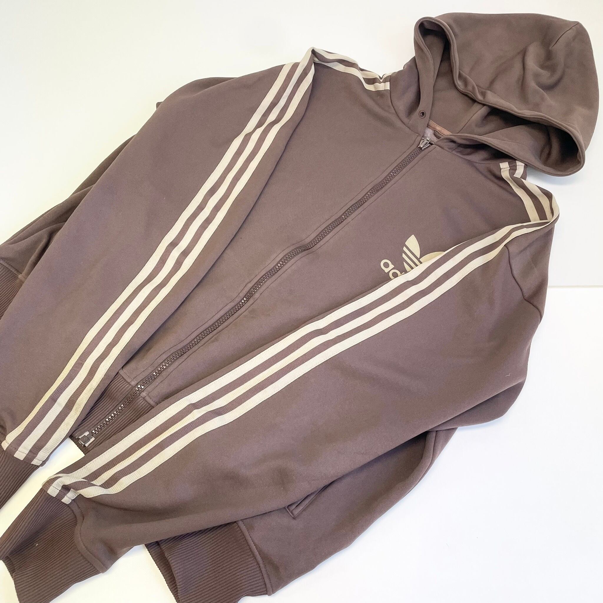 adidas】アディダス フーディージャージ トラックジャケット サイド
