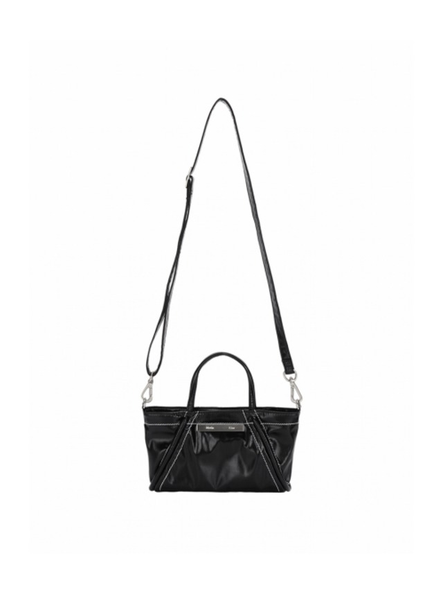 [MATIN KIM] MINI COATING TOTE BAG IN BLACK