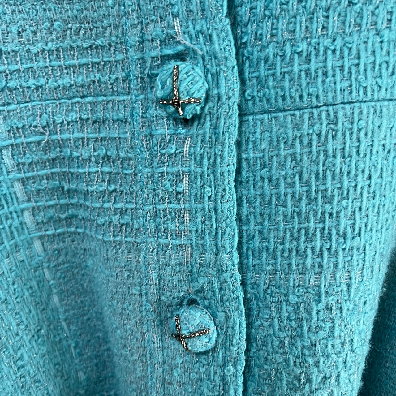 【最終処分SALE】CHANEL シャネル ワンピース ブルー A-9568