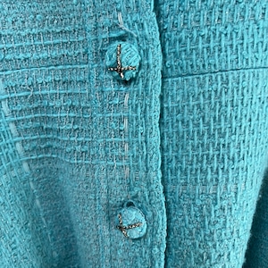 【最終処分SALE】CHANEL シャネル ワンピース ブルー A-9568