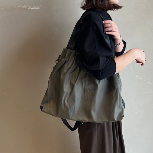 ナイロンギャザー3wayバッグ