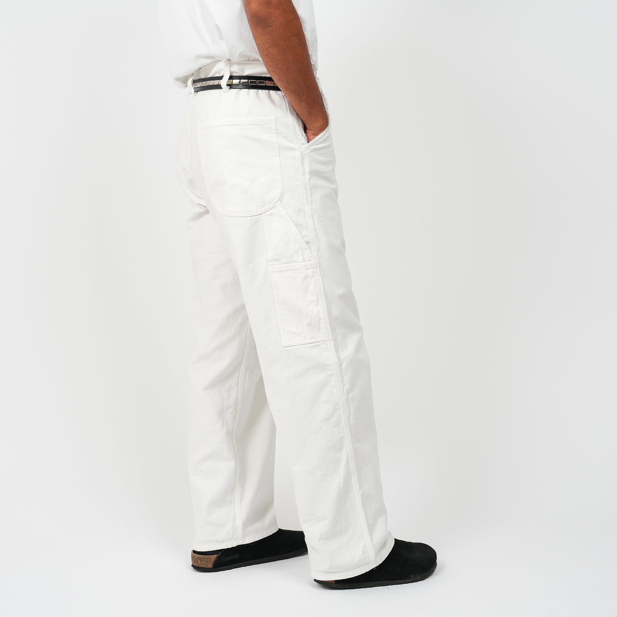 Back Sateen Standard Painter Pants (white)