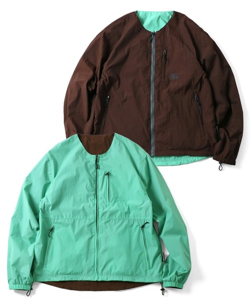 gym master ジムマスター リバーシブルノーカラージャケット メンズ ボア ナイロン アウター G918634