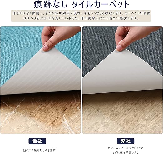 Amazon 限定ブランド】ジョイント マット タイルカーペット HDMOD