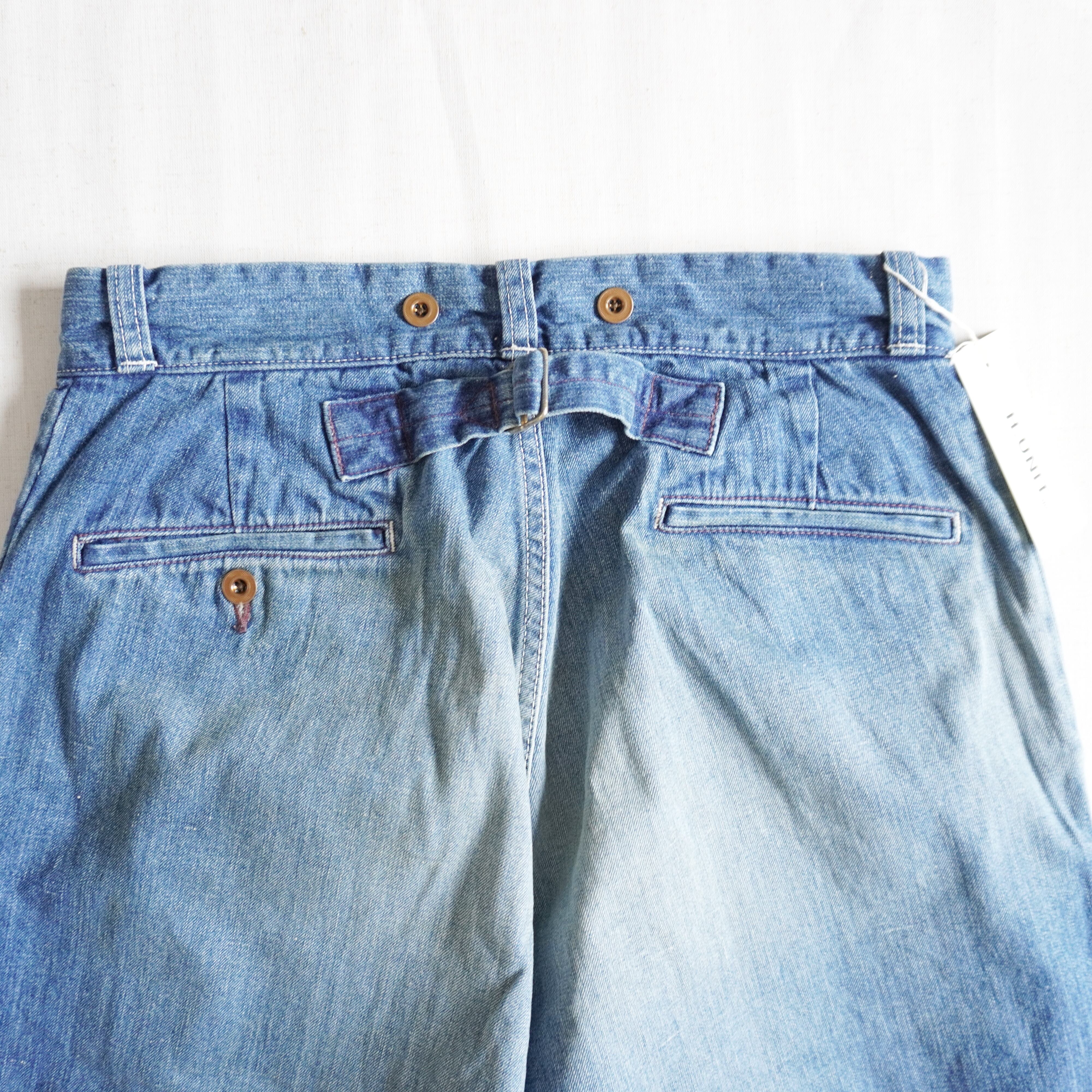 H.UNIT-エイチユニット-Denim work trousers（Used wash)H-PT083