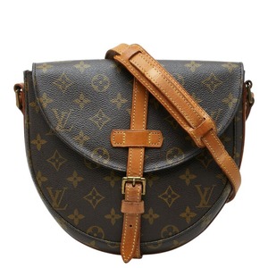 ルイ ヴィトン モノグラム シャンティMM ショルダーバッグ 斜め掛け M51233 ブラウン PVC レザー レディース LOUIS VUITTON 【中古】