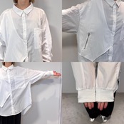 zipデザインオーバーSH/オフホワイト