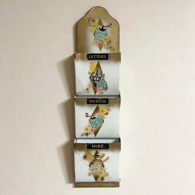 70s USA Vintage Letter rack wall hangings　L894