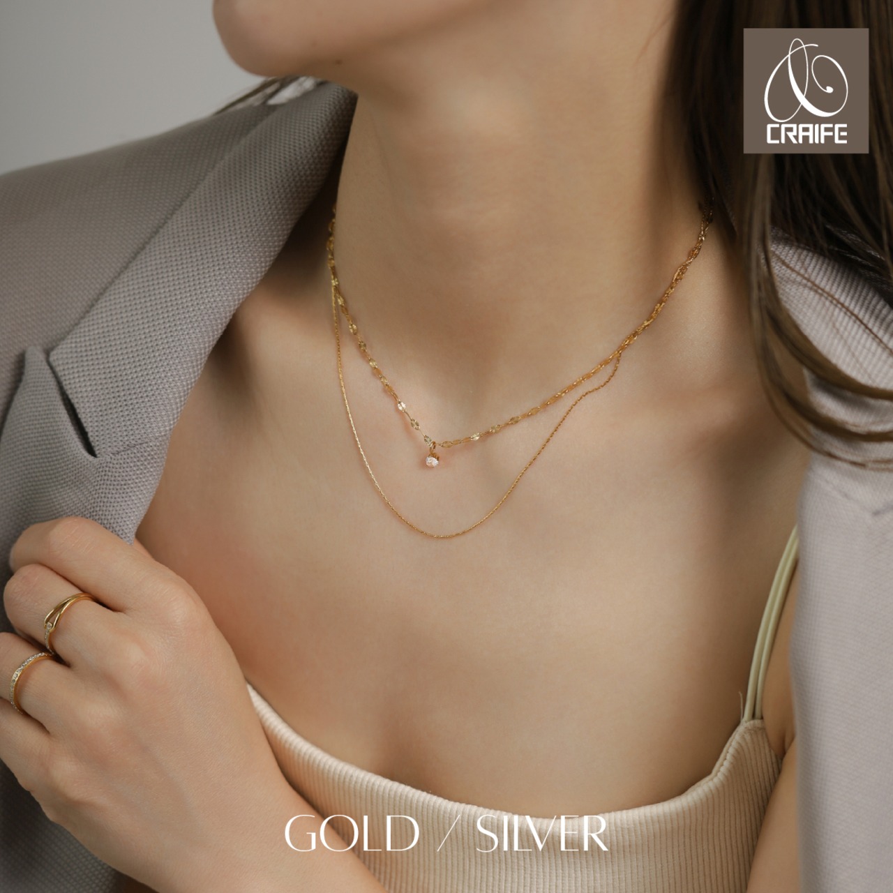 Necklace -Gold/Silver-