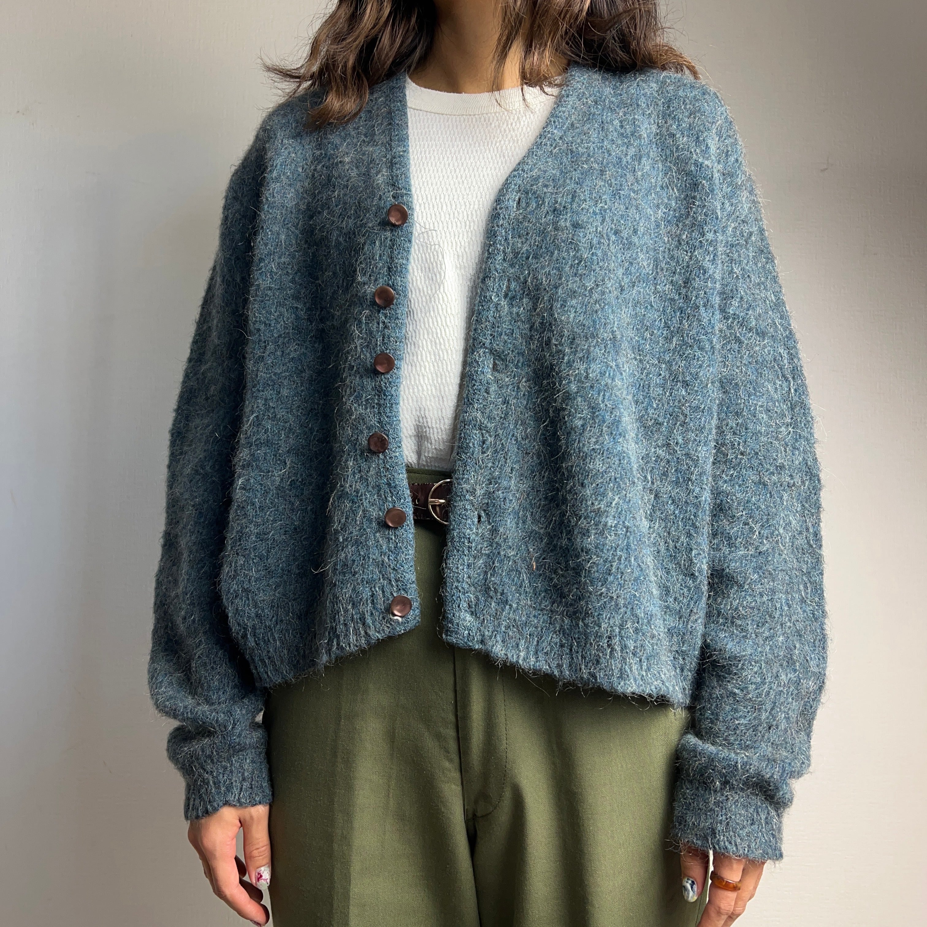 60’s mohair knit cardigan