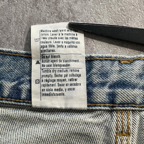 USA生地製 デニム ダブルニー Carhartt B73 DST 31×30 詳細写真11