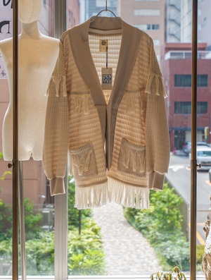 【vast222】FRINGE CARDIGAN