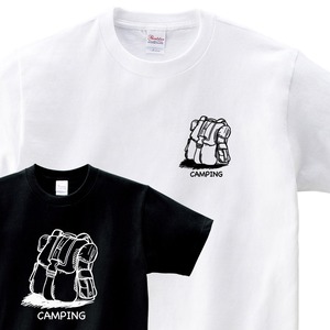 選べるデザイン アウトドア キャンプ おもしろ Tシャツ sp09 テント 寝袋 はんごう リュック 朝日