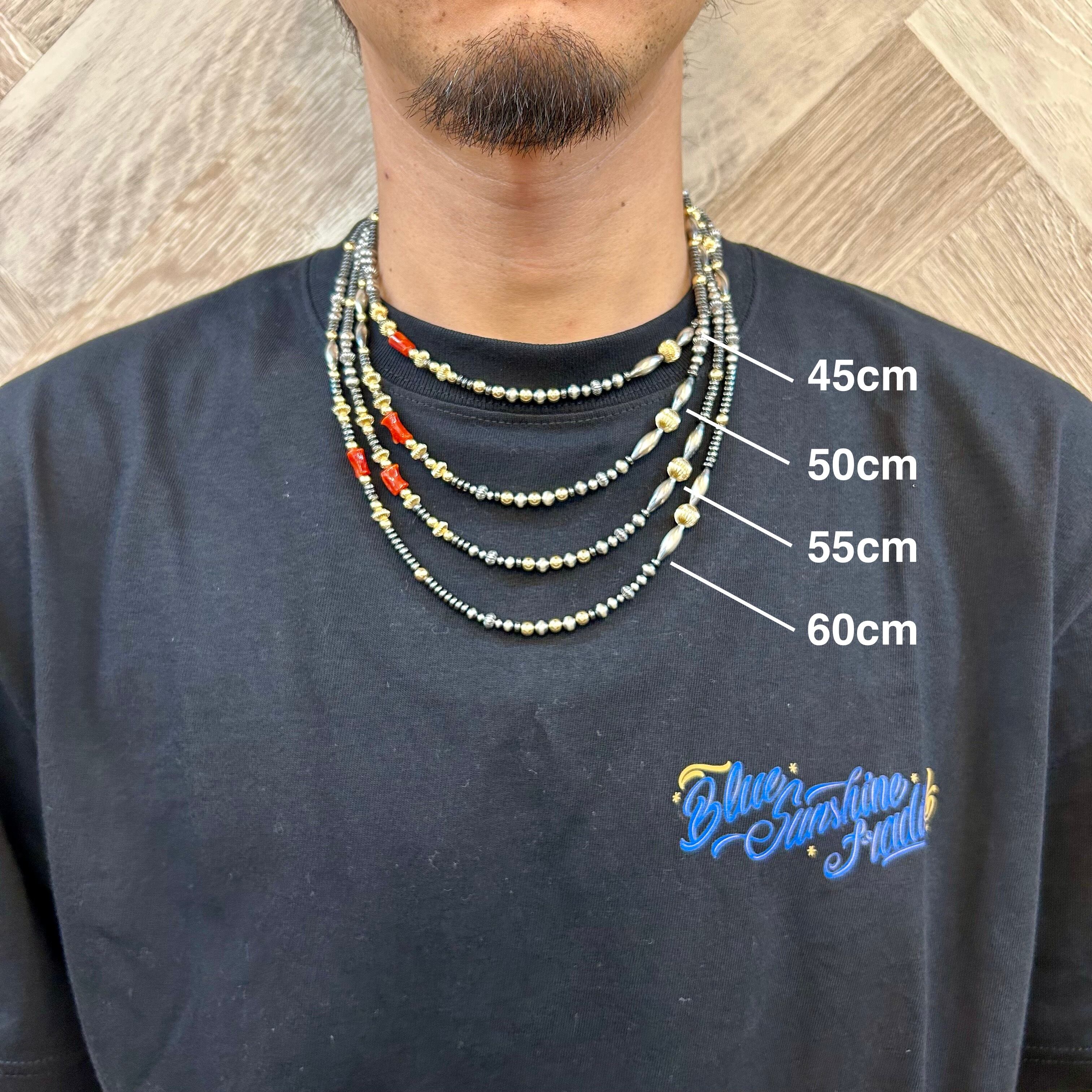 BlueSunshineTrading ブライト　50cm ブライト（Bright）ネックレス（Wave Labradorite）50cm