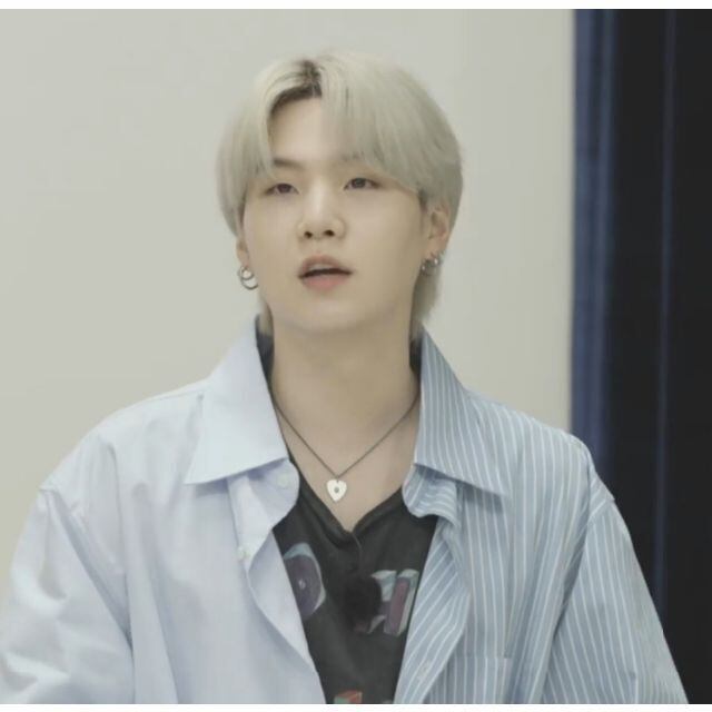 BTS SUGA GUITAR PICK NECKLACE シルバー 正規品