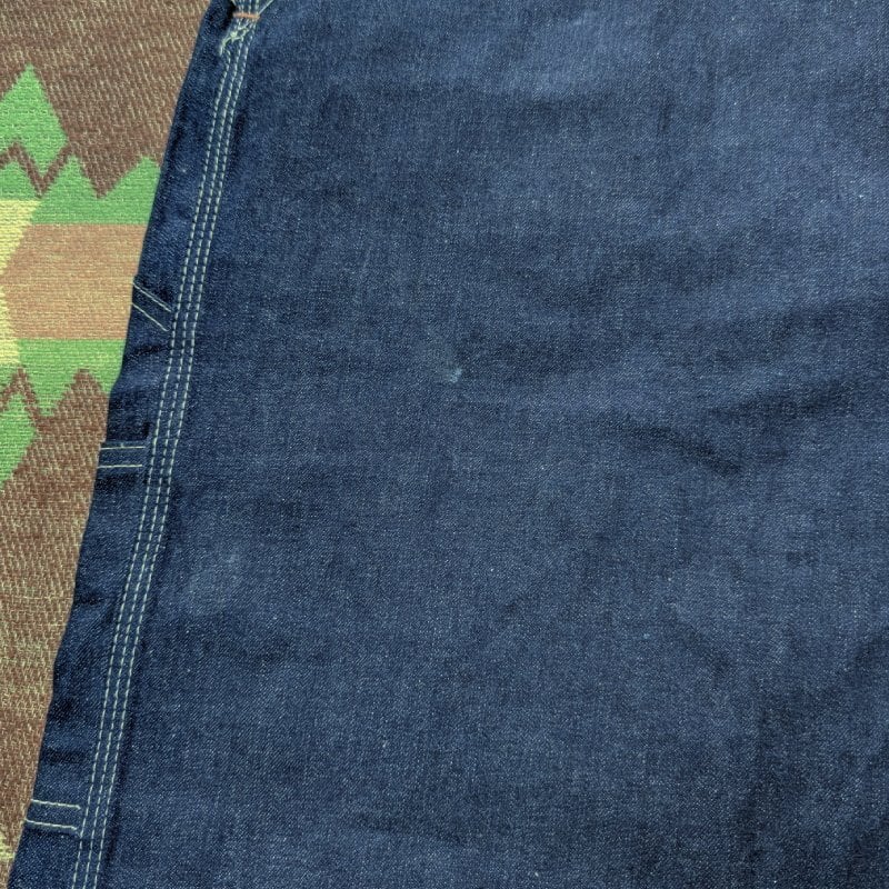40s～ STRONG HOLD Low-Back Denim Overalls (W40) DEAD-STOCK