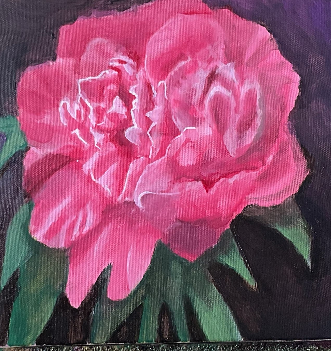 油彩画 「 シャクヤク 」 額付 原画 【公式通販】