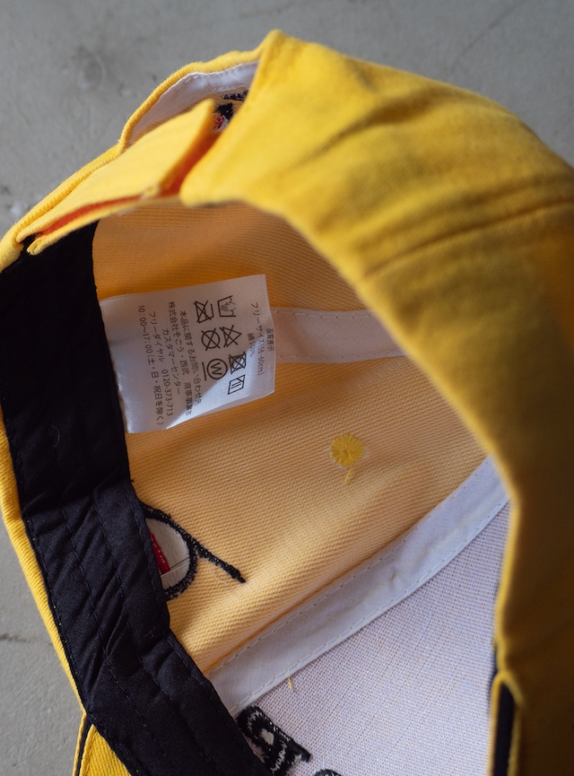 "DUNLOP" used Yellow embroidery cap