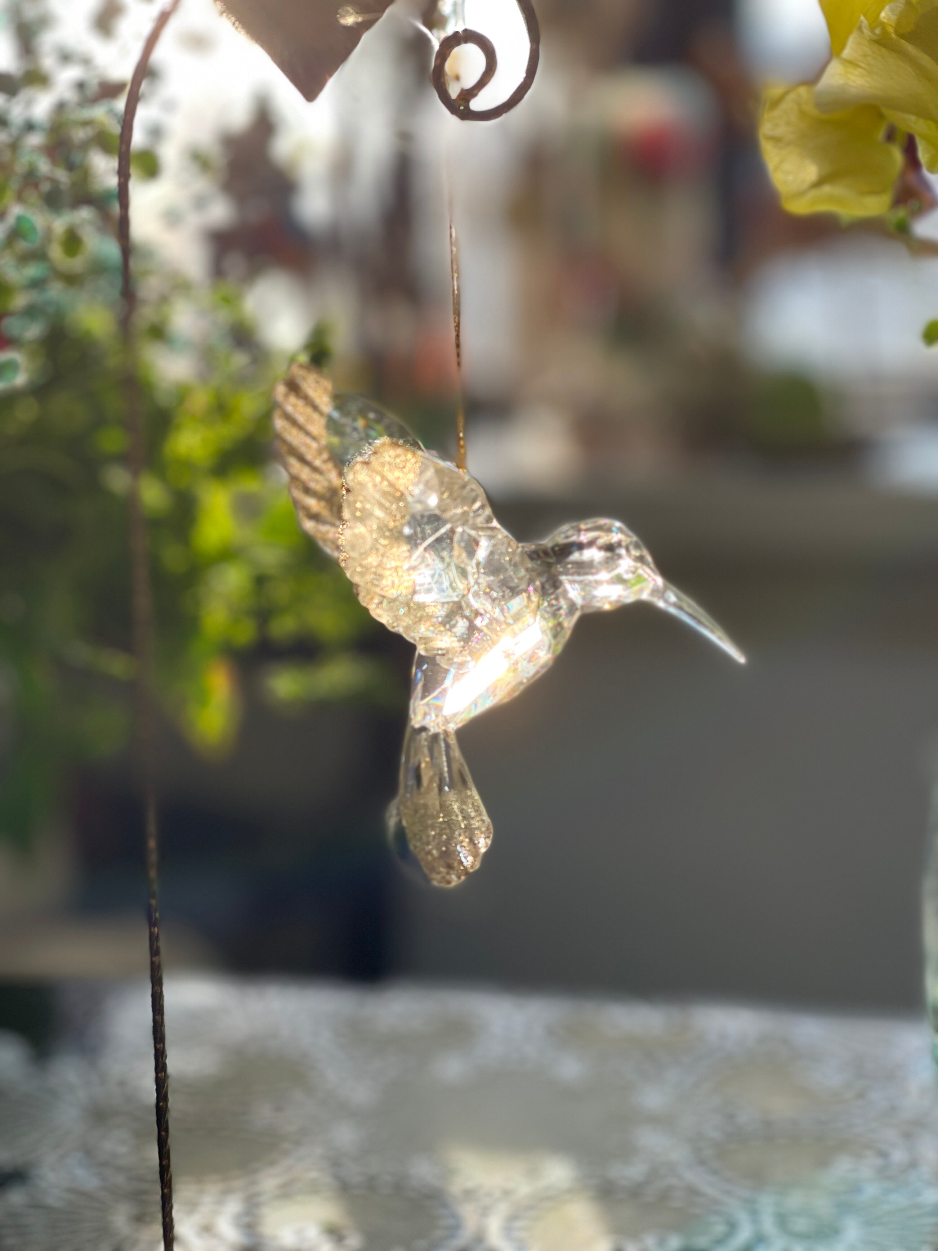 『GISELA GRAHAM』ゴールドハミングバード オーナメント ハチドリ イギリス製 Gold Hummingbird