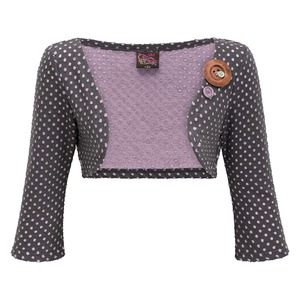 [Eyeellike] Pink Purple Dot Short Jacket