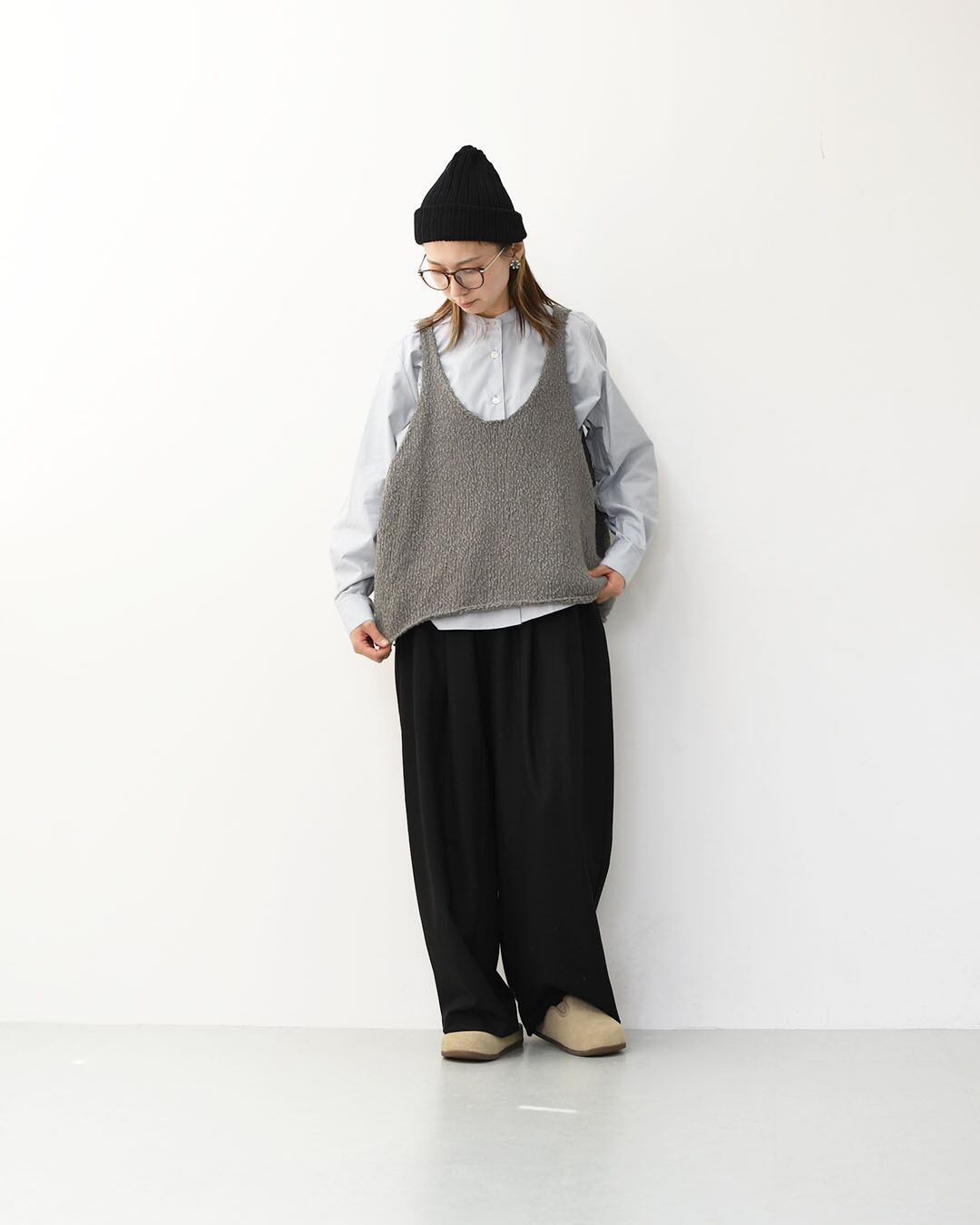 mizuiro ind [ミズイロ インド] Lily-yarn vest [3-220118] リリー