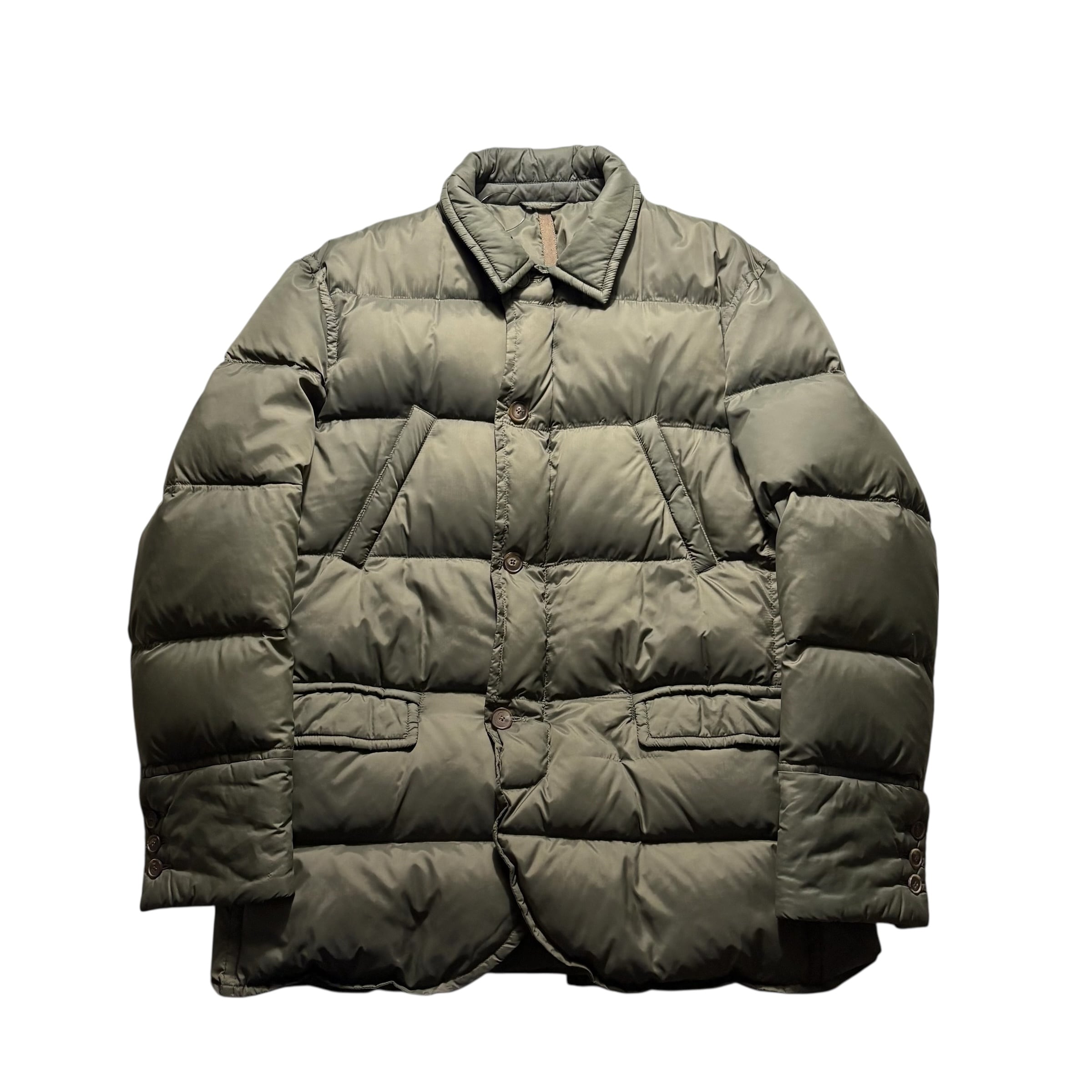 極美品Salvatore Ferragamoシルクジオメトリラインジャケット50 SALVATORE FERRAGAMO tailored down jacket | NOIR ONLINE