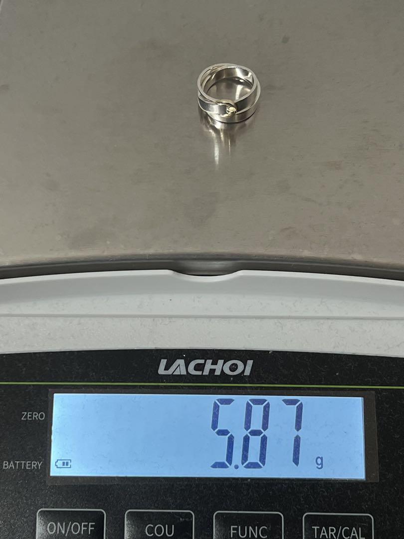 エルメス HERMES ダブルトゥルー リング 表記サイズ49 コンビ